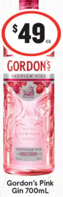 IGA Gordon's Pink Gin 700mL offer