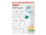 Pigeon SoftTouch Slim Neck Bottles Twin Pack 240ml