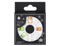 Kmart 24 Pack Kids Stick On Nails Pre-Glued - Ghost Spider offer