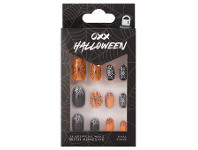 Kmart OXX Halloween 24 Artificial Nails with Adhesive - Webs offer