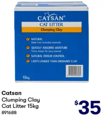 BIG W Catsan Clumping Clay Cat Litter 15kg offer