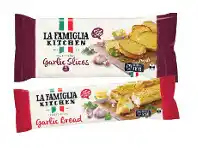 Foodworks La Famiglia Garlic Bread 400g or Slices 9 Pack offer