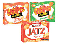 Coles Arnott’s Shapes or Jatz Crackers 160g-225g offer