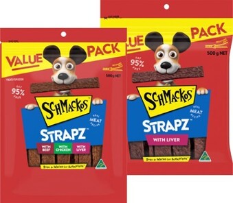 BIG W Schmackos Treat Varieties Pack 500g offer