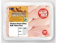 ALDI Broad Oak Farms Chicken Breast Fillets Bulk Value Pack Per Kg offer