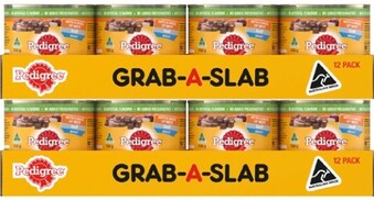 BIG W Pedigree 12-Pack Dog Food Can Varieties 700g offer