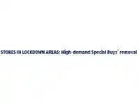 ALDI Stores in Lockdown Areas: High-Demand Special Buys™ Removal offer