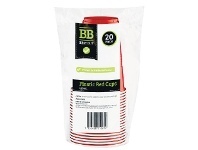 Foodworks Best Buy Red Plastic Cup 450ml 20 Pack offer