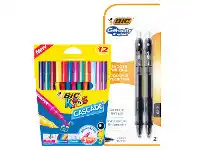 Foodworks Bic Cascade Markers 12 Pack or Gelocity Pens 2 Pack offer