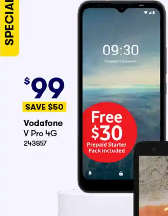 BIG W Vodafone V Pro 4G offer