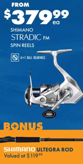 BCF SHIMANO STRADIC FM SPIN REELS offer