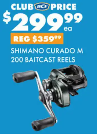 BCF SHIMANO CURADO M 200 BAITCAST REELS offer
