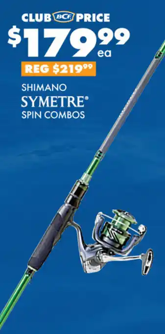 BCF SHIMANO SYMETRE SPIN COMBOS offer