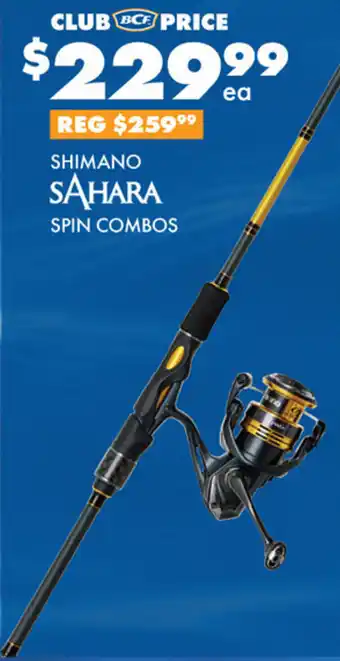 BCF SHIMANO SAHARA SPIN COMBOS offer