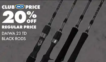 BCF DAIWA 23 TD BLACK RODS offer