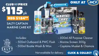 BCF SALTY CAPTAIN MARINE CARE KIT offer