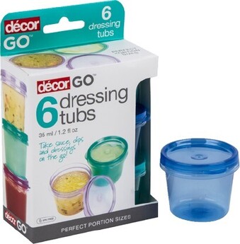 BIG W Décor Lunch Break Dressing Tubs 6 x 35mL offer
