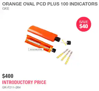 ORANGE OVAL PCD PLUS 100 INDICATORS