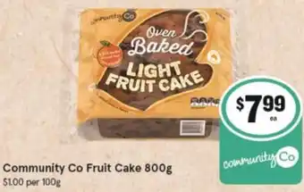 IGA Community Co Fruit Cake 800g offer