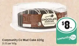 IGA Community Co Mud Cake 600g offer