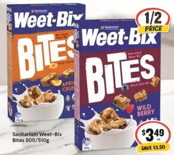 IGA Sanitarium Weet-Bix Bites 500/510g offer