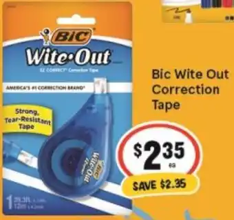 IGA Bic Wite Out Correction Tape offer