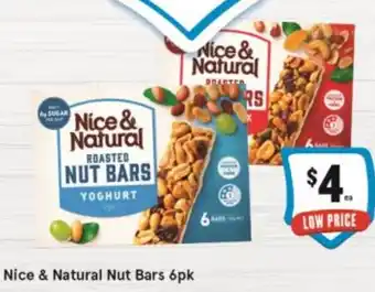 IGA Nice & Natural Nut Bars 6pk offer
