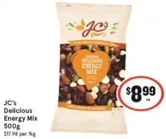 IGA JC's Delicious Energy Mix 500g offer