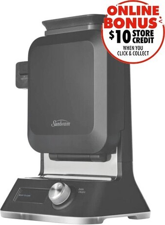 The Good Guys Sunbeam Vertical Waffle Maker - Black offer
