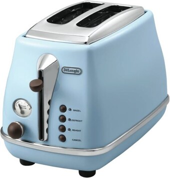 The Good Guys DeLonghi Icona Vintage 2 Slice Toaster - Azure offer