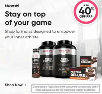 Healthy Life Musashi offer