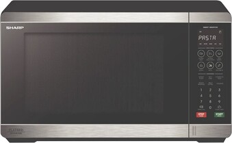 The Good Guys Sharp 32L 1200W Flatbed Microwave - Black Stainless Steel offer