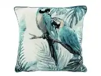 LivingStyles Tropical Macaws Velvet Scatter Cushion offer