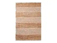 LivingStyles Kennedy Cotton & Jute Rug, 60x90cm, Ivory / Natural offer