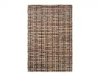 LivingStyles Darcy Cotton & Jute Rug, 60x90cm, Black / Natural offer