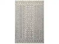 LivingStyles Nile No.6214 Designer Wool Rug, 230x160cm, Ivory/Grey offer