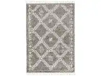 LivingStyles Saffron Jamila Fringed Shag Rug, 230x160cm, Grey offer