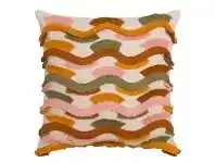 LivingStyles Frankie Cotton Scatter Cushion, Pink Multi offer
