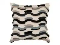 LivingStyles Frankie Cotton Scatter Cushion, Grey Multi offer