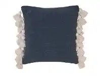 LivingStyles Janey Chenille Scatter Cushion, Steel Blue offer