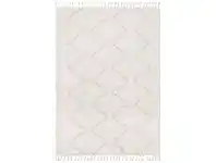 LivingStyles Saffron Amira Fringed Shag Rug, 230x160cm, Pink offer