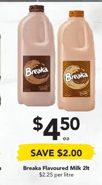 Drakes Breake Flavoured Milk 2lt offer