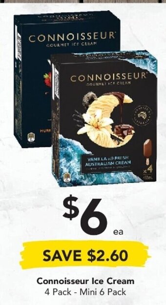 Drakes Connoisseur Ice Cream 4 Pack - Mini 6 Pack offer