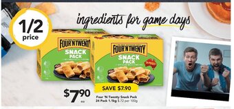 Drakes Four 'N Twenty Snack Pack 24 Pack 1.1kg offer