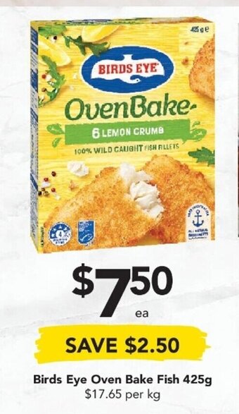 Drakes Birds Eye Oven Bake Fish 425g offer