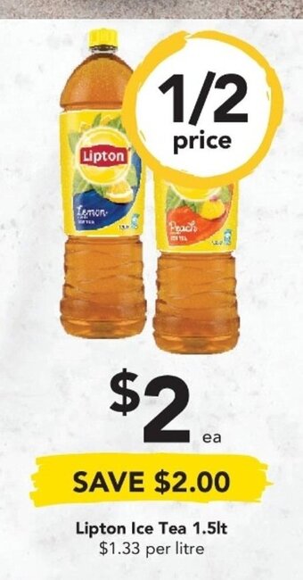 Drakes Lipton Ice Tea 1.5lt offer