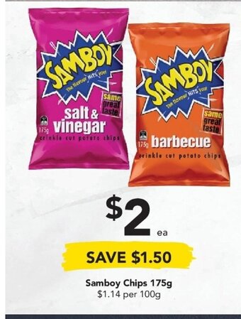 Drakes Samboy Chips 175g offer