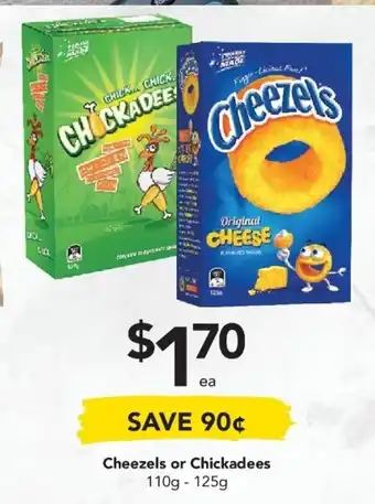 Drakes Cheezels or Chickadees 100g - 125g offer