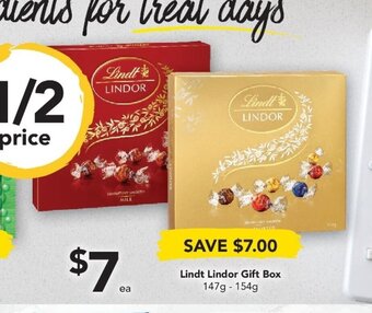 Drakes Lindt Lindor Gift Box 147g - 154g offer