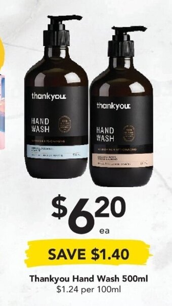 Thankyou Hand Wash 500ml